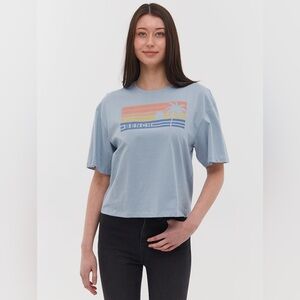 Bench Bray Sunset Graphic T-Shirt - Washed Blue